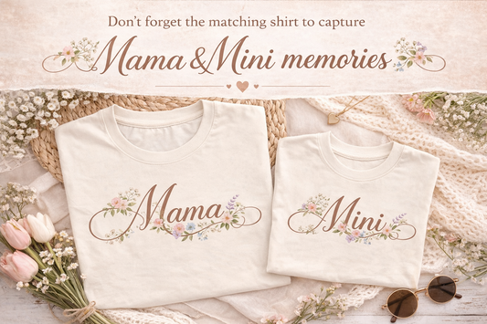 Mini Floral Shirt, Dainty Mini Tee, Matching Mama Mini Shirt, Toddler Girl Floral Tee, Wildflower Mini Shirt, Spring Toddler Top