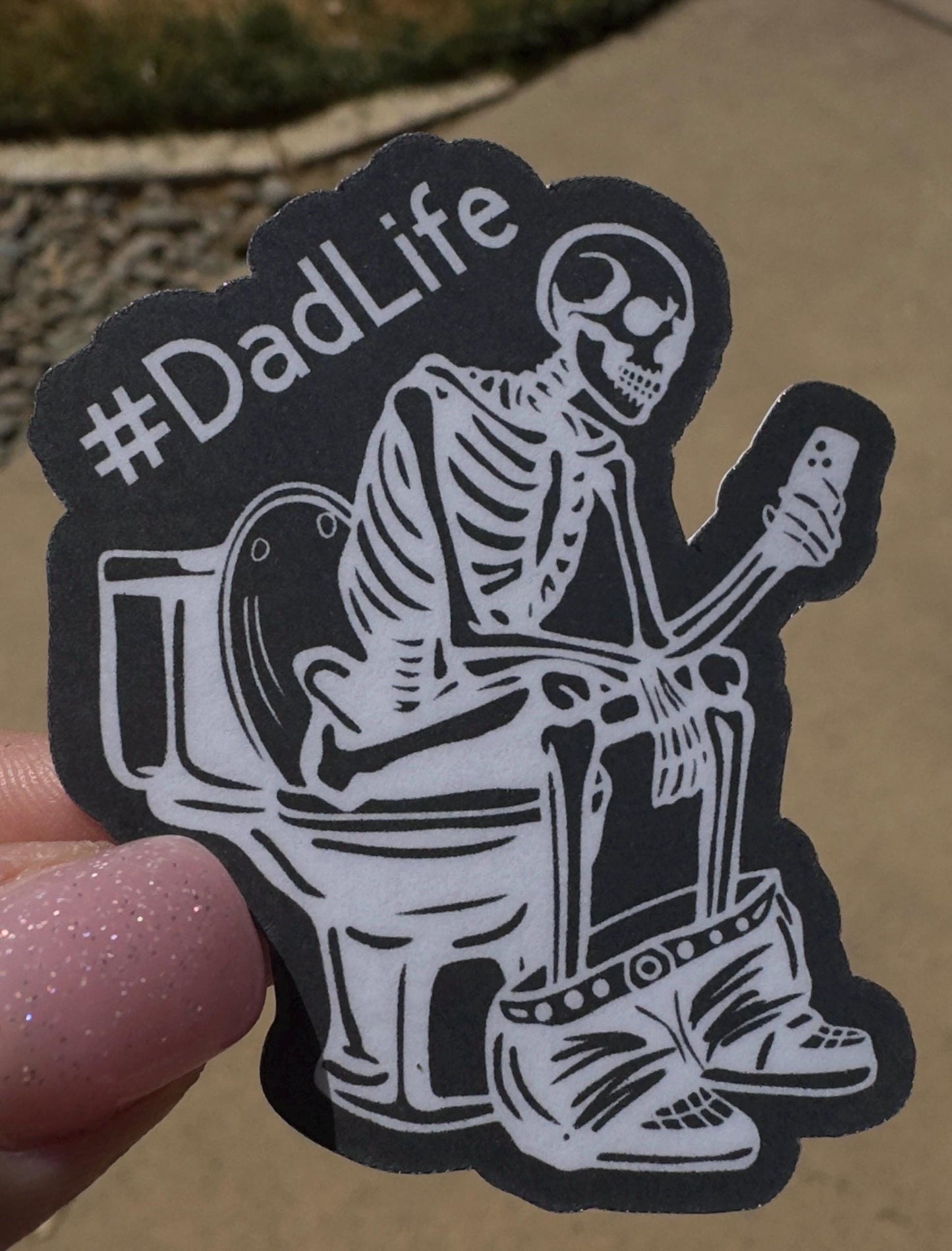 Dad Life Sticker – Funny Dad Decal for Laptop, Water Bottle, Hydroflask, Tumbler • Gift for Dad • Waterproof Vinyl Sticker