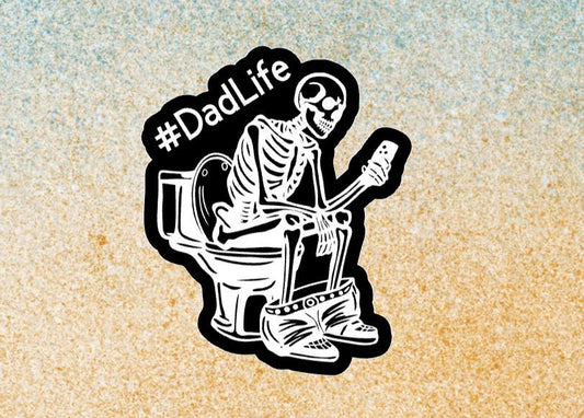Dad Life Sticker – Funny Dad Decal for Laptop, Water Bottle, Hydroflask, Tumbler • Gift for Dad • Waterproof Vinyl Sticker