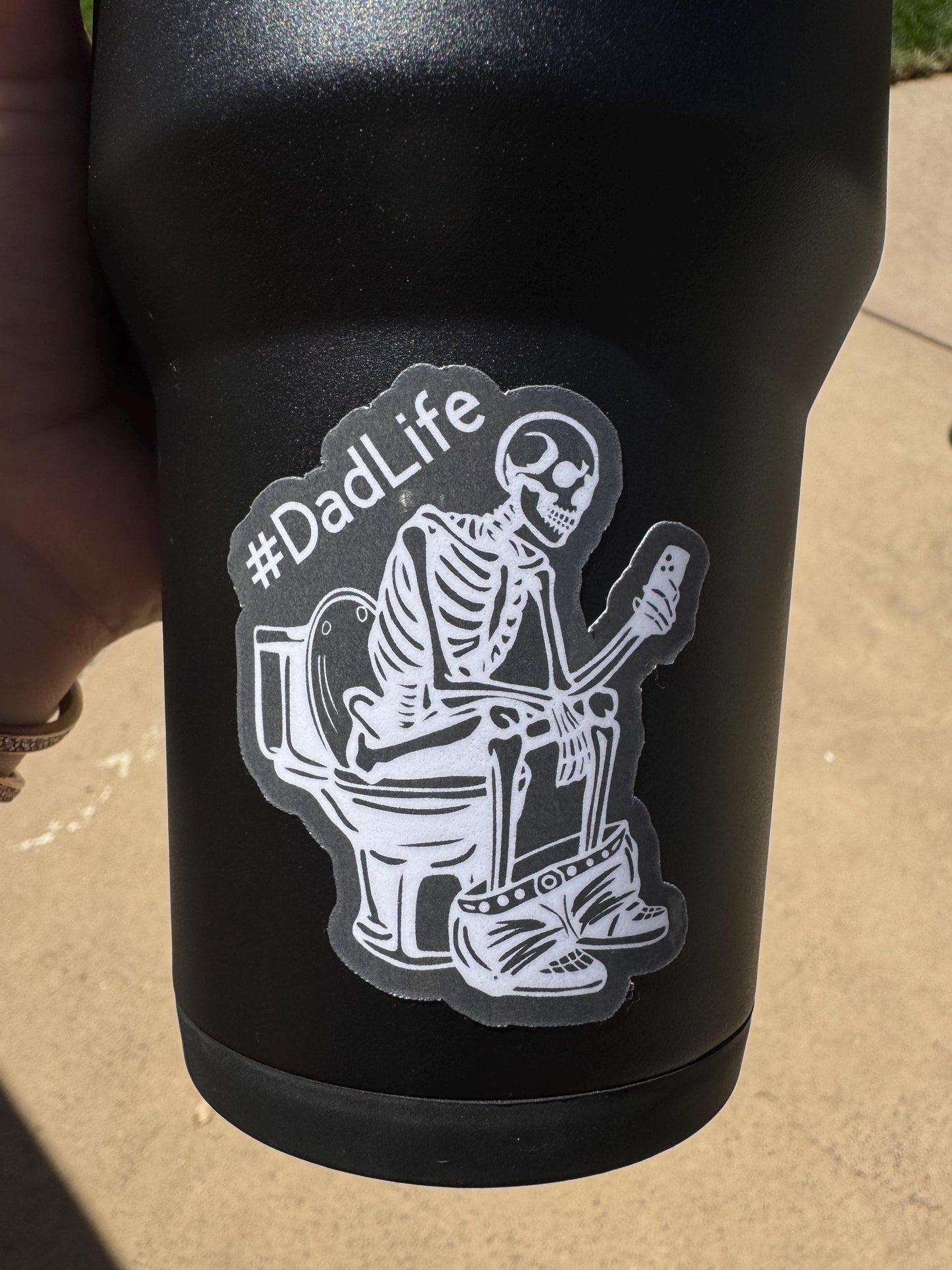 Dad Life Sticker – Funny Dad Decal for Laptop, Water Bottle, Hydroflask, Tumbler • Gift for Dad • Waterproof Vinyl Sticker